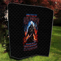 Warrior Skull Quilt Don't Pss Off Old People - Wonder Print Shop