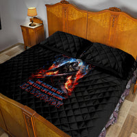 Warrior Skull Quilt Bed Set Don't Pss Off Old People - Wonder Print Shop