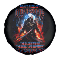 Warrior Skull Spare Tire Cover Don't Pss Off Old People - Wonder Print Shop