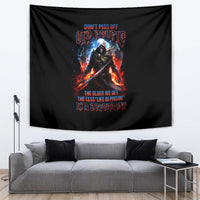 Warrior Skull Tapestry Don't Pss Off Old People - Wonder Print Shop