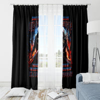 Warrior Skull Window Curtain Don't Pss Off Old People - Wonder Print Shop