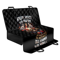 Cross Skull Back Car Seat Cover Honesty Loyalty And Respect Worth More Than Gold, Diamond - Wonder Print Shop