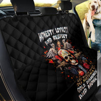Cross Skull Back Car Seat Cover Honesty Loyalty And Respect Worth More Than Gold, Diamond - Wonder Print Shop