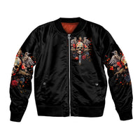 Cross Skull Bomber Jacket Honesty Loyalty And Respect Worth More Than Gold, Diamond - Wonder Print Shop