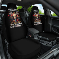 Cross Skull Car Seat Cover Honesty Loyalty And Respect Worth More Than Gold, Diamond - Wonder Print Shop