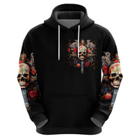 Cross Skull Hoodie Honesty Loyalty And Respect Worth More Than Gold, Diamond - Wonder Print Shop
