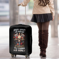 Cross Skull Luggage Cover Honesty Loyalty And Respect Worth More Than Gold, Diamond - Wonder Print Shop