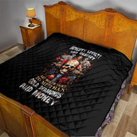 Cross Skull Quilt Honesty Loyalty And Respect Worth More Than Gold, Diamond - Wonder Print Shop