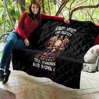 Cross Skull Quilt Honesty Loyalty And Respect Worth More Than Gold, Diamond - Wonder Print Shop