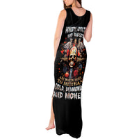 Cross Skull Tank Maxi Dress Honesty Loyalty And Respect Worth More Than Gold, Diamond - Wonder Print Shop