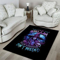 Witch Skull Area Rug Iam Who Iam Your Approval Isn't Need - Wonder Print Shop