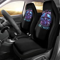 Witch Skull Car Seat Cover Iam Who Iam Your Approval Isn't Need - Wonder Print Shop
