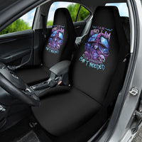 Witch Skull Car Seat Cover Iam Who Iam Your Approval Isn't Need - Wonder Print Shop