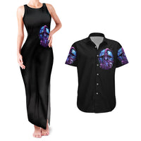 Witch Skull Couples Matching Tank Maxi Dress and Hawaiian Shirt Iam Who Iam Your Approval Isn't Need - Wonder Print Shop