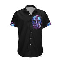 Witch Skull Hawaiian Shirt Iam Who Iam Your Approval Isn't Need - Wonder Print Shop