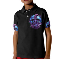 Witch Skull Kid Polo Shirt Iam Who Iam Your Approval Isn't Need - Wonder Print Shop