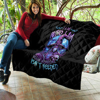 Witch Skull Quilt Iam Who Iam Your Approval Isn't Need - Wonder Print Shop
