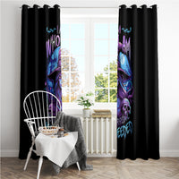 Witch Skull Window Curtain Iam Who Iam Your Approval Isn't Need - Wonder Print Shop