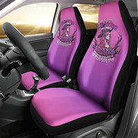 Witch Skull Car Seat Cover I'm A Grumpy Old Lady Sarcasm Depends On Your Stupidity - Wonder Print Shop