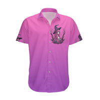 Witch Skull Hawaiian Shirt i'm A Grumpy Old Lady Sarcasm Depends On Your Stupidity - Wonder Print Shop