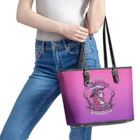 Witch Skull Leather Tote Bag I'm A Grumpy Old Lady Sarcasm Depends On Your Stupidity - Wonder Print Shop