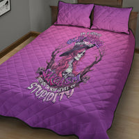 Witch Skull Quilt Bed Set I'm A Grumpy Old Lady Sarcasm Depends On Your Stupidity - Wonder Print Shop