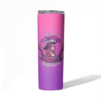 Witch Skull Skinny Tumbler I'm A Grumpy Old Lady Sarcasm Depends On Your Stupidity - Wonder Print Shop