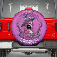 Witch Skull Spare Tire Cover I'm A Grumpy Old Lady Sarcasm Depends On Your Stupidity - Wonder Print Shop