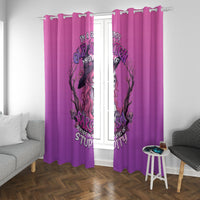Witch Skull Window Curtain I'm A Grumpy Old Lady Sarcasm Depends On Your Stupidity - Wonder Print Shop