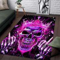 Queen Skull Area Rug Bitch I'm Not A Princess I'm The Fucking Queen - Wonder Print Shop