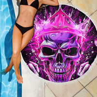 Queen Skull Beach Blanket Bitch I'm Not A Princess I'm The Fucking Queen - Wonder Print Shop