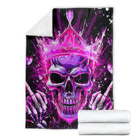 Queen Skull Blanket Bitch I'm Not A Princess I'm The Fucking Queen