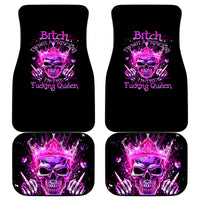 Queen Skull Car Mats Bitch I'm Not A Princess I'm The Fucking Queen - Wonder Print Shop