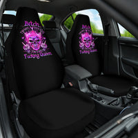 Queen Skull Car Seat Cover Bitch I'm Not A Princess I'm The Fucking Queen - Wonder Print Shop
