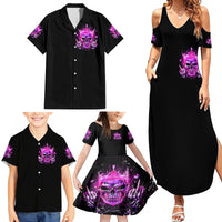 Queen Skull Family Matching Summer Maxi Dress and Hawaiian Shirt Bitch I'm Not A Princess I'm The Fucking Queen - Wonder Print Shop