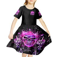Queen Skull Kid Short Sleeve Dress Bitch I'm Not A Princess I'm The Fucking Queen - Wonder Print Shop