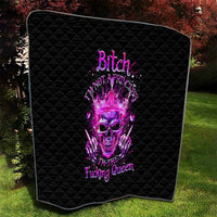 Queen Skull Quilt Bitch I'm Not A Princess I'm The Fucking Queen - Wonder Print Shop