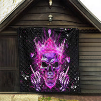 Queen Skull Quilt Bitch I'm Not A Princess I'm The Fucking Queen - Wonder Print Shop