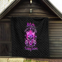 Queen Skull Quilt Bitch I'm Not A Princess I'm The Fucking Queen - Wonder Print Shop