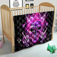 Queen Skull Quilt Bitch I'm Not A Princess I'm The Fucking Queen - Wonder Print Shop