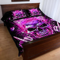 Queen Skull Quilt Bed Set Bitch I'm Not A Princess I'm The Fucking Queen - Wonder Print Shop