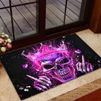 Queen Skull Rubber Doormat Bitch I'm Not A Princess I'm The Fucking Queen - Wonder Print Shop
