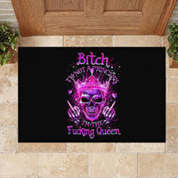 Queen Skull Rubber Doormat Bitch I'm Not A Princess I'm The Fucking Queen - Wonder Print Shop