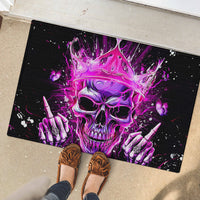 Queen Skull Rubber Doormat Bitch I'm Not A Princess I'm The Fucking Queen - Wonder Print Shop