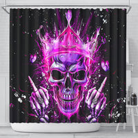 Queen Skull Shower Curtain Bitch I'm Not A Princess I'm The Fucking Queen