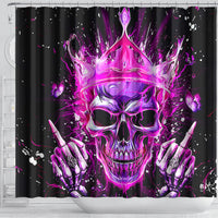 Queen Skull Shower Curtain Bitch I'm Not A Princess I'm The Fucking Queen