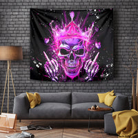 Queen Skull Tapestry Bitch I'm Not A Princess I'm The Fucking Queen - Wonder Print Shop