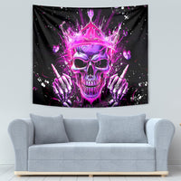 Queen Skull Tapestry Bitch I'm Not A Princess I'm The Fucking Queen - Wonder Print Shop