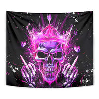 Queen Skull Tapestry Bitch I'm Not A Princess I'm The Fucking Queen - Wonder Print Shop