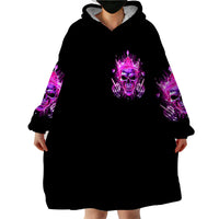 Queen Skull Wearable Blanket Hoodie Bitch I'm Not A Princess I'm The Fucking Queen - Wonder Print Shop
